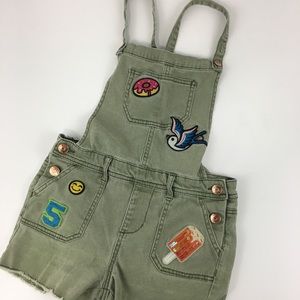Cat & Jack patched overall shorts
